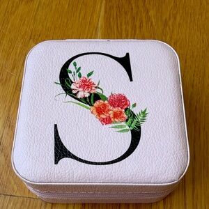 Floral Monogram Jewelry Box